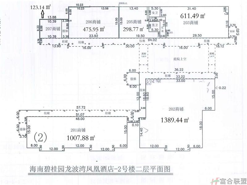 碧桂园龙波湾凤凰酒店2号楼二层平面图.jpg