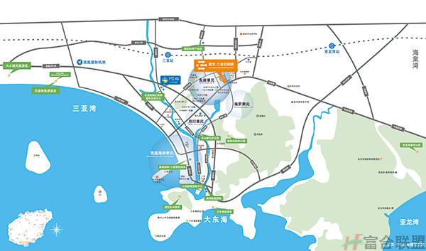 旅文三亚总部港区位图 